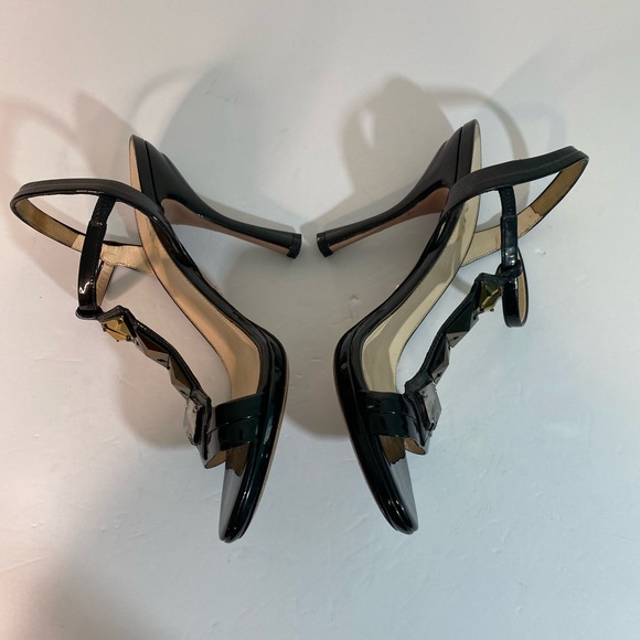 PRADA Embellished T-Strap Heels size 7.5 - Picture 3 of 14